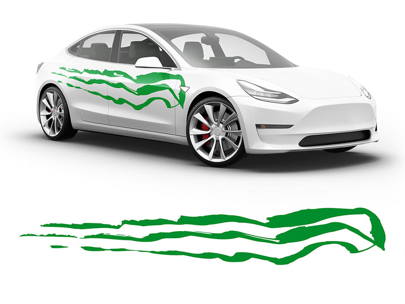 3M Bright Green Threat Body Graphic~Full Side Auto Decal Kit~0