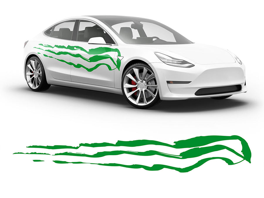 3M Bright Green Threat Body Graphic~Full Side Auto Decal Kit~0