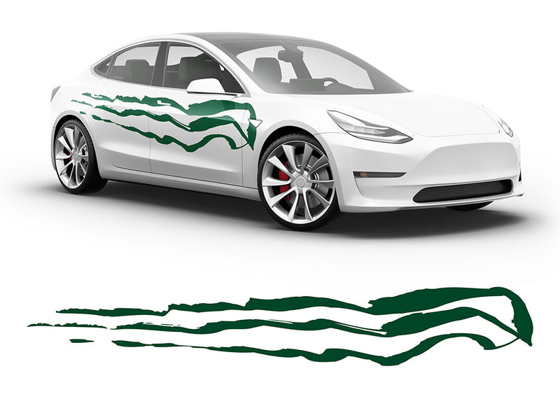 3M Dark Green Threat Body Graphic~Full Side Auto Decal Kit~0