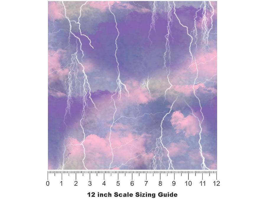 Thunderbird Skies Sky Vinyl Film Pattern Size 12 inch Scale~Rwraps Thunderbird Skies Sky Sizing Chart~2