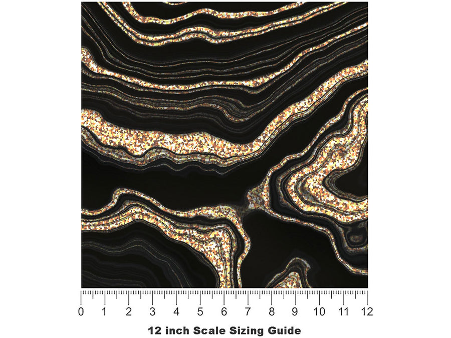 Thunderstorm Gemstone Vinyl Film Pattern Size 12 inch Scale~Rwraps Thunderstorm Gemstone Sizing Chart~2