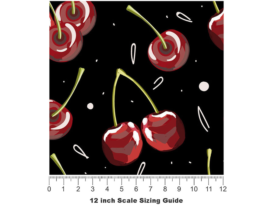 Tie the Knot Fruit Vinyl Film Pattern Size 12 inch Scale~Rwraps Tie the Knot Fruit Sizing Chart~2
