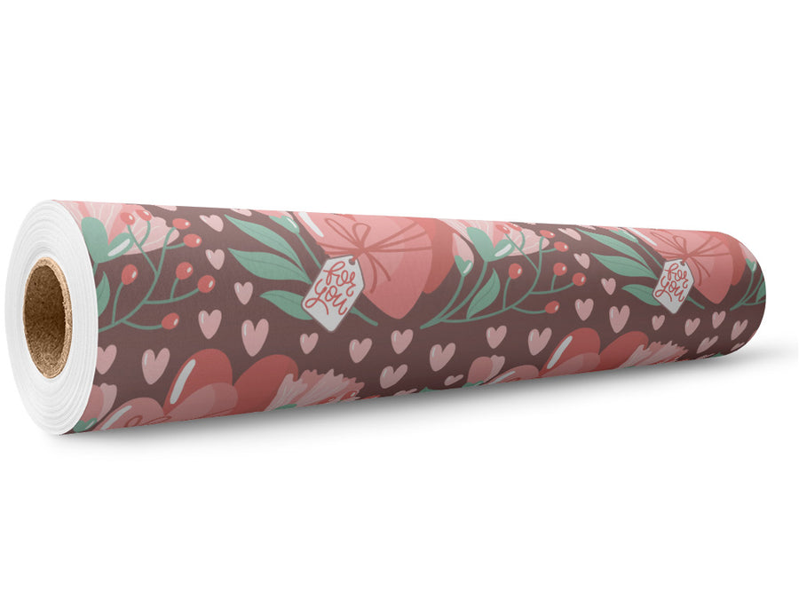 Tied Together Heart Wrap Film Wholesale Roll~Rwraps Series 914 Digitally Printed Vinyl Roll~5