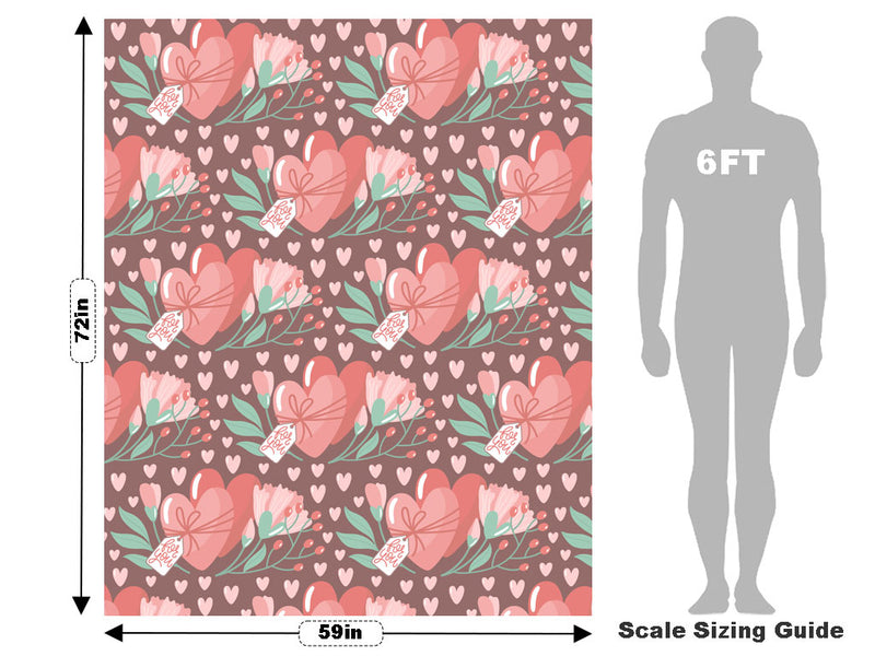 Tied Together Heart Vehicle Wrap Scale~Rwraps Series 914 Tied Together Heart Measurements~1