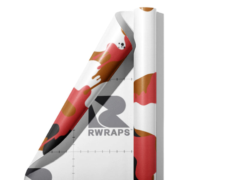 Tiger Graffiti Camouflage Wrap Film Sheets~Rwraps Series 914 Tiger Graffiti Camouflage Scrolled Sheet~3