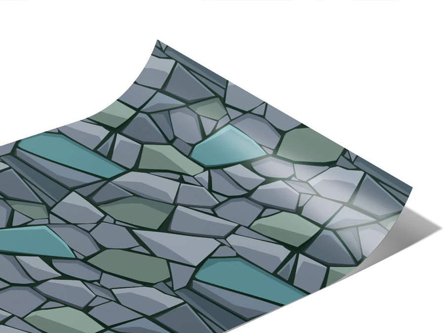 Tight Blue Cobblestone Vinyl Wraps~Rwraps Series 914 Digitally Printed Vinyl Wrap~1