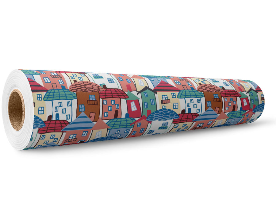 Tight Fit Cityscape Wrap Film Wholesale Roll~Rwraps Series 914 Digitally Printed Vinyl Roll~5