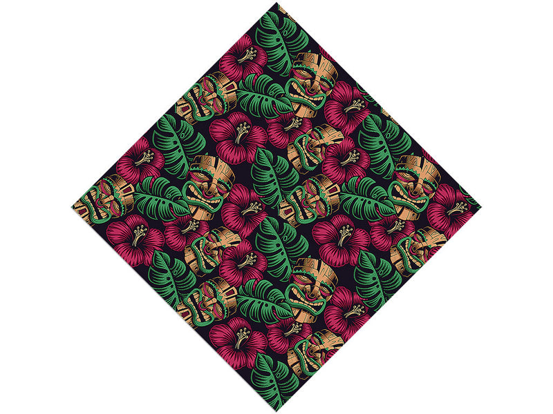 Tiki Time Floral Vinyl Wrap Pattern