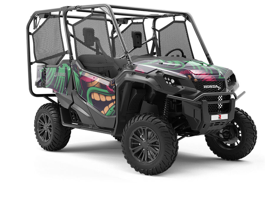 Tiki Time Floral Utility Vehicle Vinyl Wrap