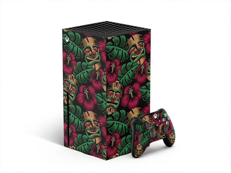 tiki time floral XBOX DIY Decal