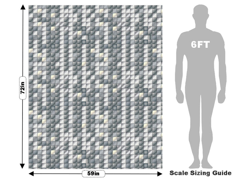 Tiled Shower Mosaic Vehicle Wrap Scale~Rwraps Series 914 Tiled Shower Mosaic Measurements~1