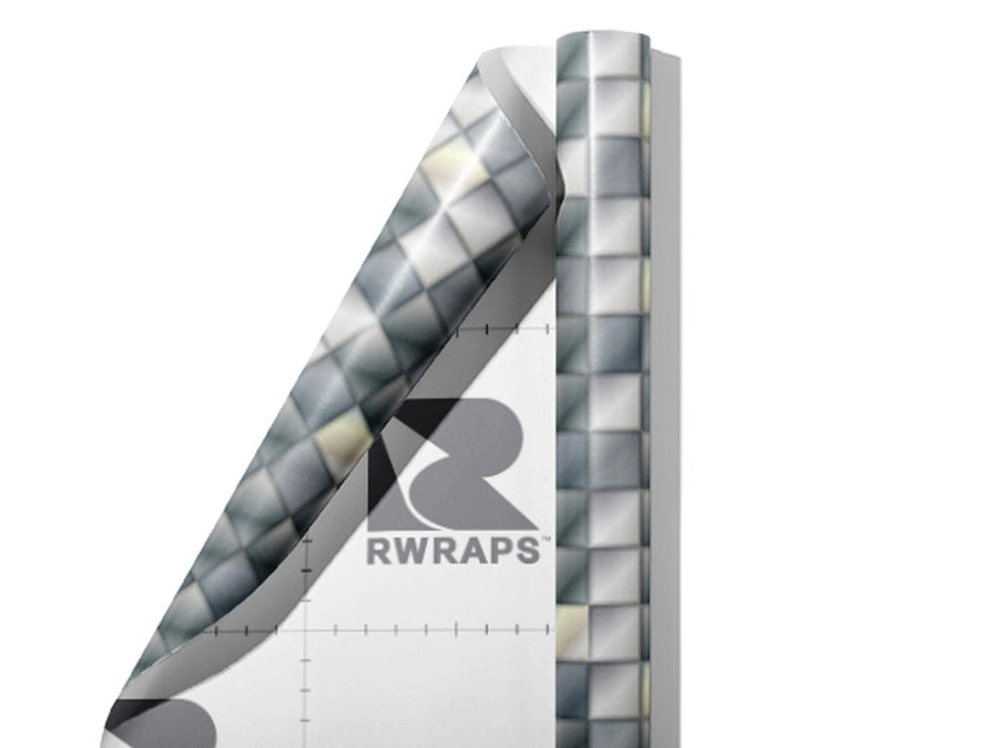 Tiled Shower Mosaic Wrap Film Sheets~Rwraps Series 914 Tiled Shower Mosaic Scrolled Sheet~3