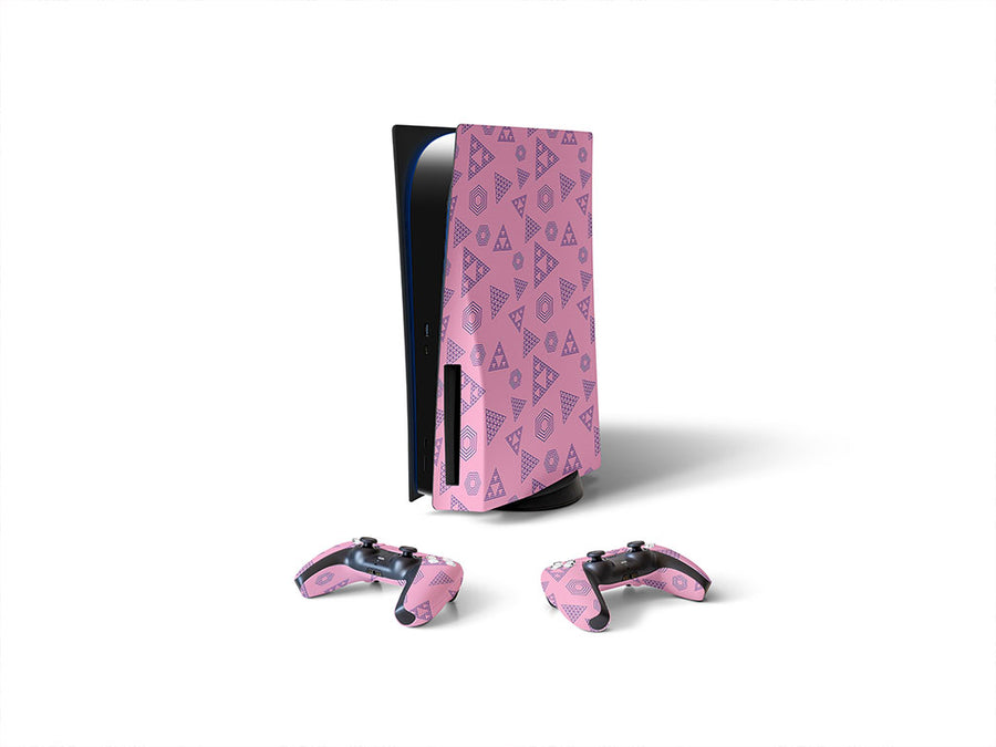 times hero abstract geometric Sony PS5 DIY Skin
