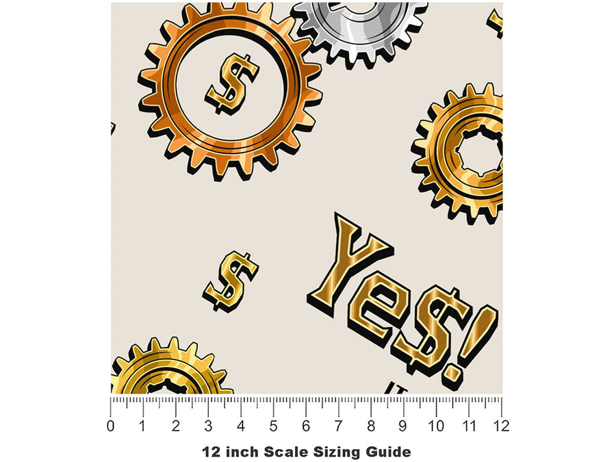 Times Money Bling Vinyl Film Pattern Size 12 inch Scale~Rwraps Times Money Bling Sizing Chart~2