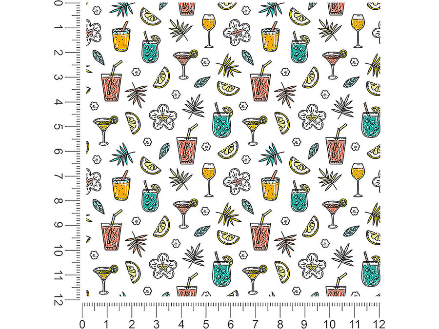 tipsy tropics alcohol 1ft x 1ft Craft Sheets