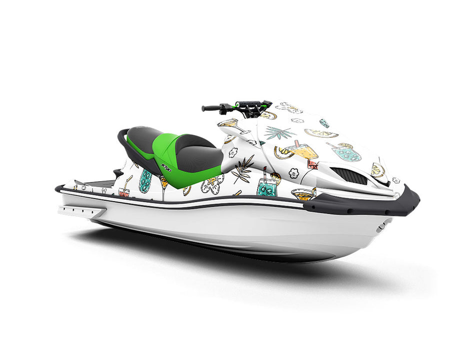 Tipsy Tropics Alcohol Jet Ski Vinyl Customized Wrap