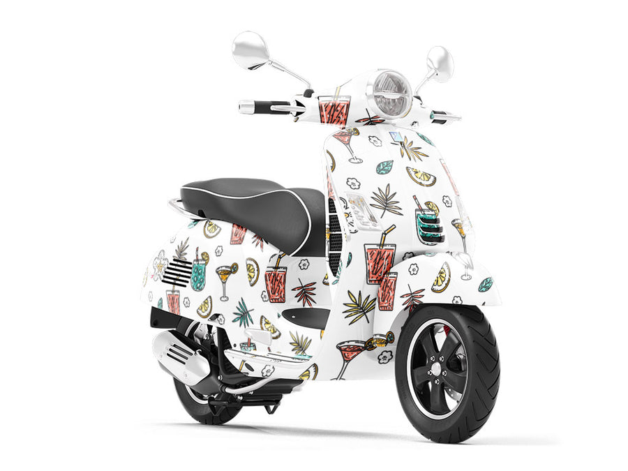 Tipsy Tropics Alcohol Vespa Scooter Wrap Film