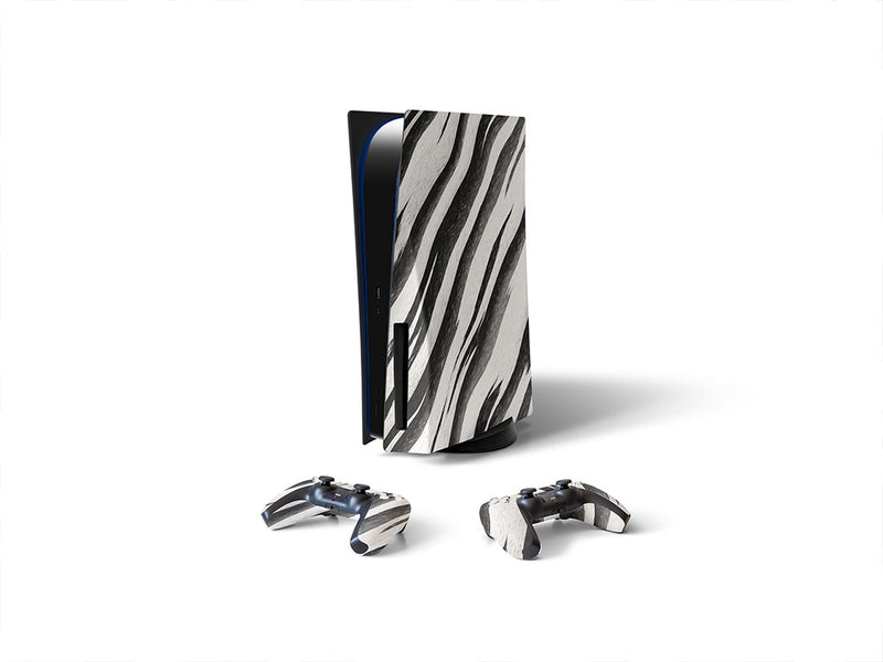 tipsy zebra animal print Sony PS5 DIY Skin