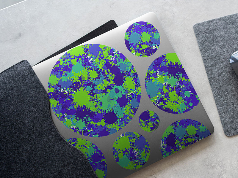 to funkytown paint splatter DIY Laptop Stickers