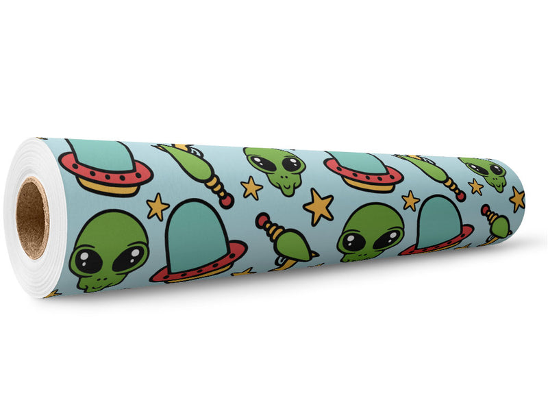 To Your Leader Science Fiction Wrap Film Wholesale Roll~Rwraps Series 914 Digitally Printed Vinyl Roll~5