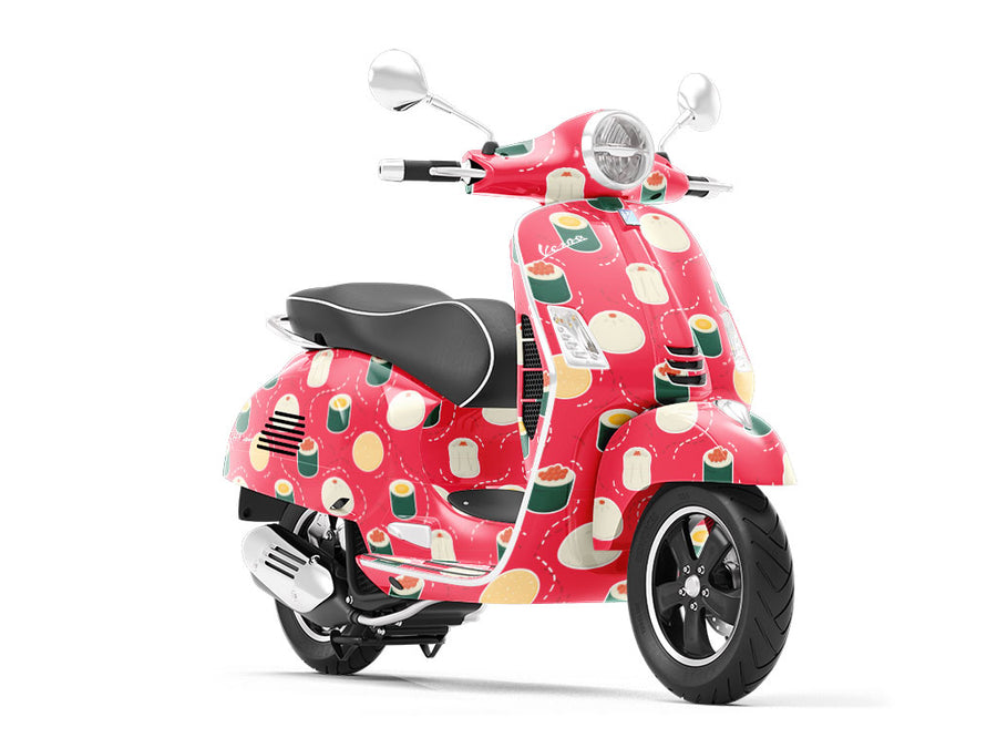 Tobiko Buns Food Vespa Scooter Wrap Film