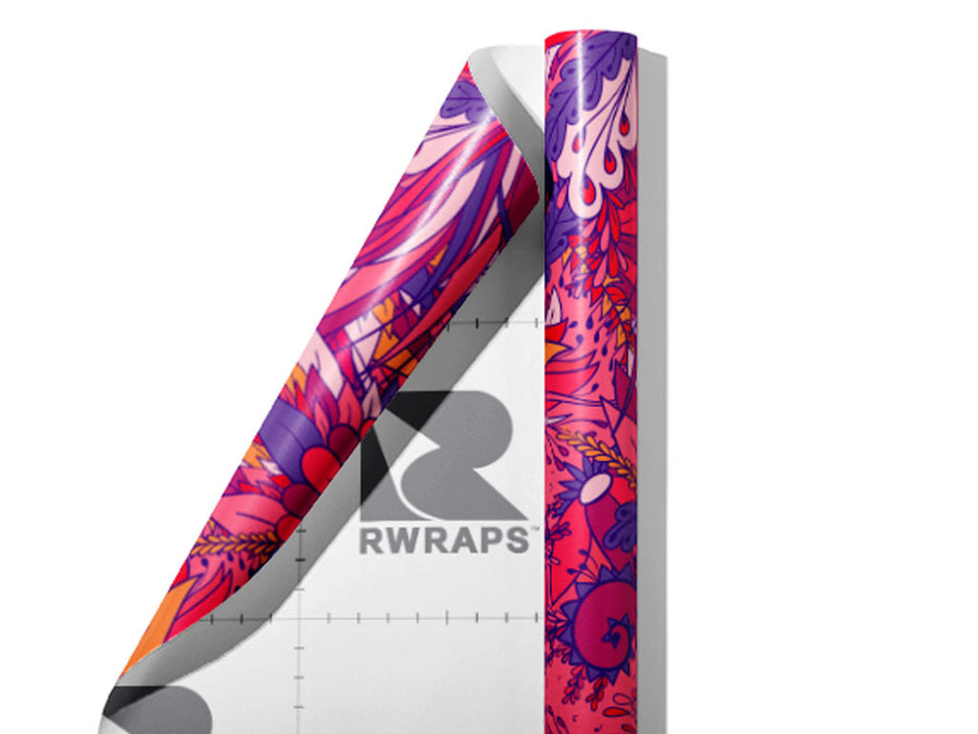 Tomorrows Lies Floral Wrap Film Sheets~Rwraps Series 914 Tomorrows Lies Floral Scrolled Sheet~3
