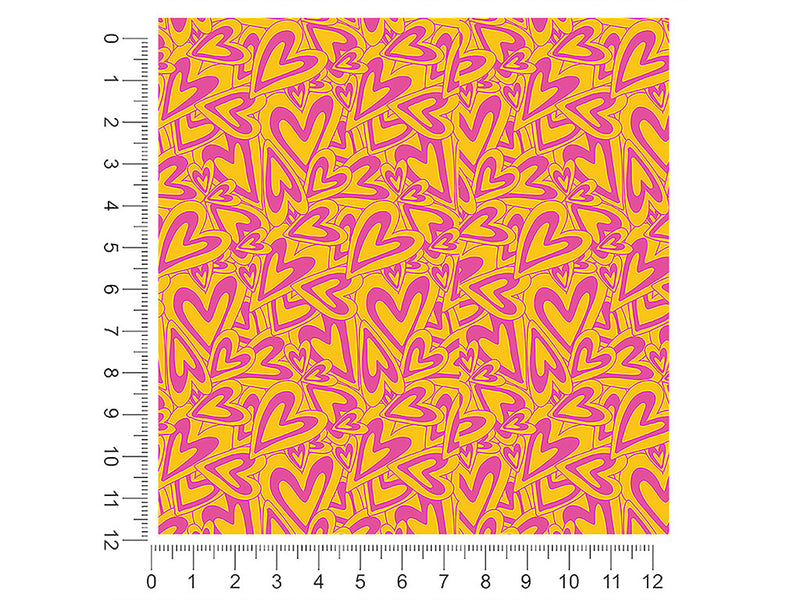 total crush heart 1ft x 1ft Craft Sheets