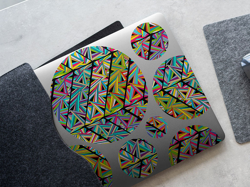 total trapezoid mosaic DIY Laptop Stickers