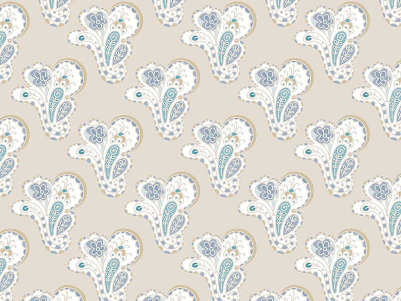 Total Whiteout Paisley Vinyl Wrap Pattern~Rwraps Series 914 Digitally Printed Vinyl Wrap~0
