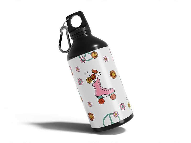 totally groovy sport Water Bottle DIY Stickers