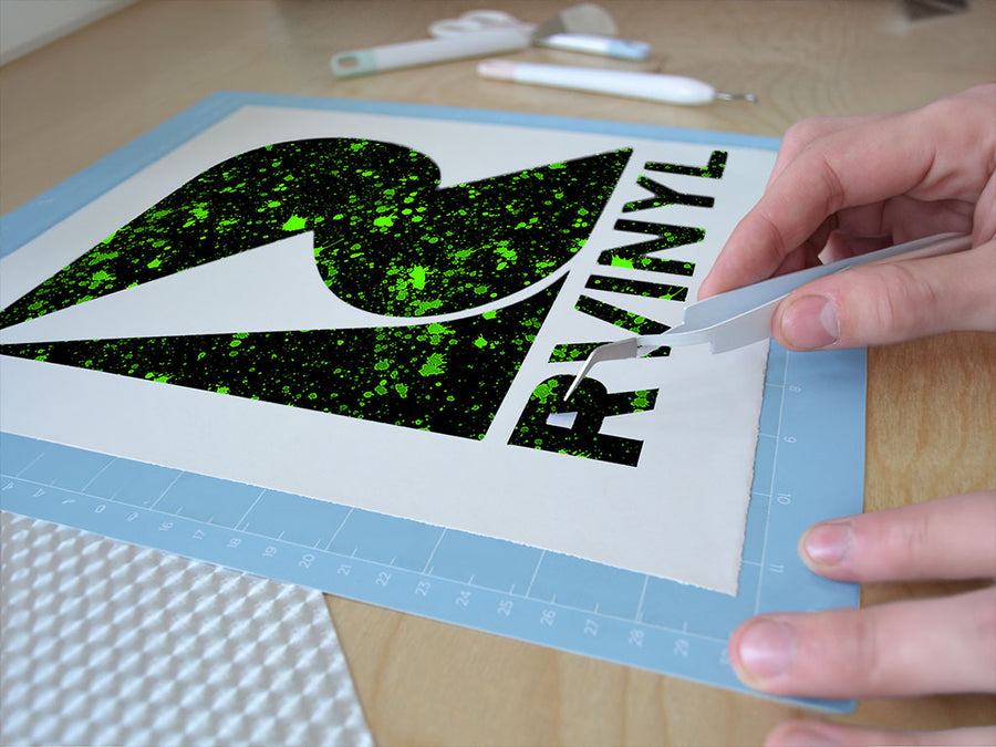 totally toxic paint splatter Easy Weed Craft Vinyl