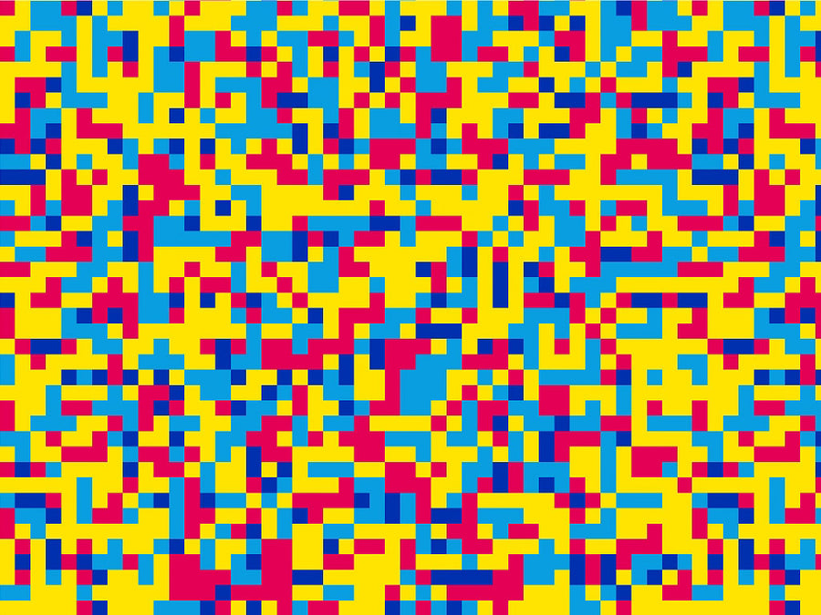 Totally Unmellow Pixel Vinyl Wrap Pattern~Rwraps Series 914 Digitally Printed Vinyl Wrap~0