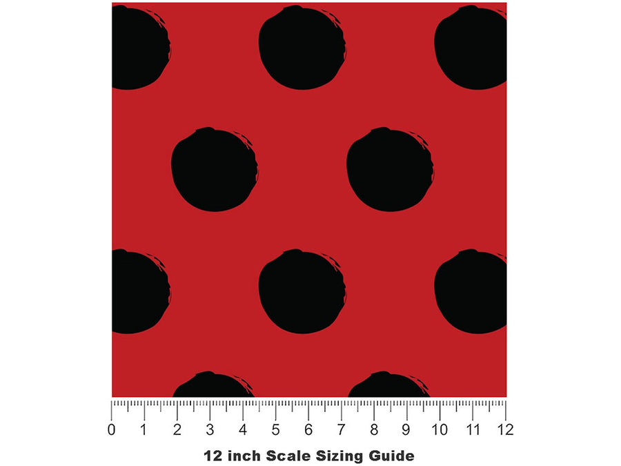 Tough Shell Bug Vinyl Film Pattern Size 12 inch Scale~Rwraps Tough Shell Bug Sizing Chart~2