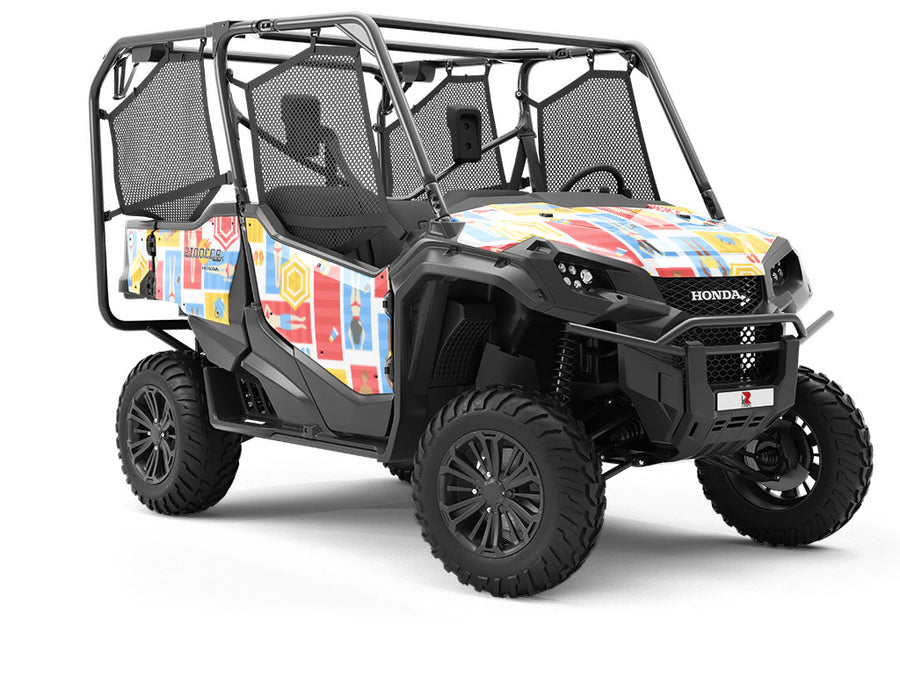 Towel Tetris Summertime Utility Vehicle Vinyl Wrap
