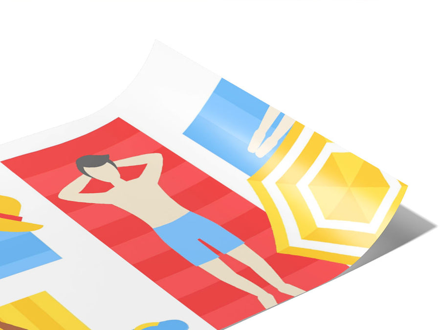 Towel Tetris Summertime Vinyl Wraps~Rwraps Series 914 Digitally Printed Vinyl Wrap~0