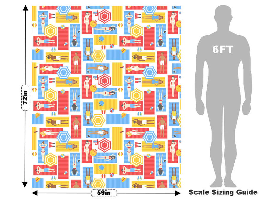 Towel Tetris Summertime Vehicle Wrap Scale~Rwraps Series 914 Towel Tetris Summertime Measurements~1