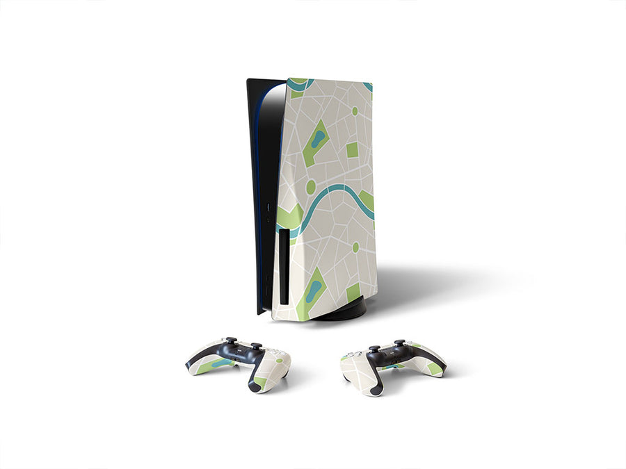 town map mosaic Sony PS5 DIY Skin