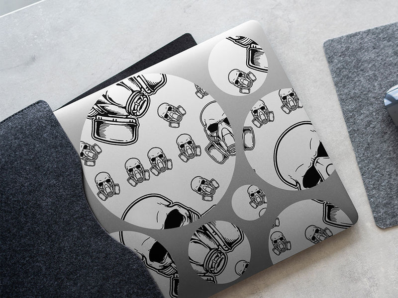 toxic fumes skull and bones DIY Laptop Stickers
