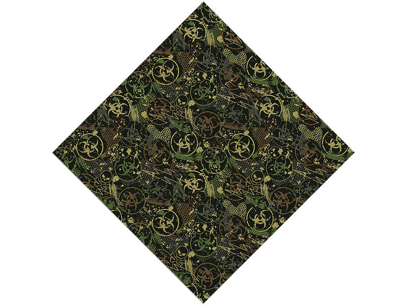 Toxic Green Graffiti Vinyl Wrap Pattern