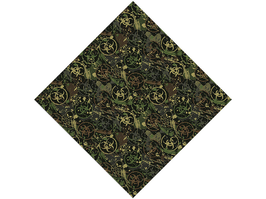 Toxic Green Graffiti Vinyl Wrap Pattern