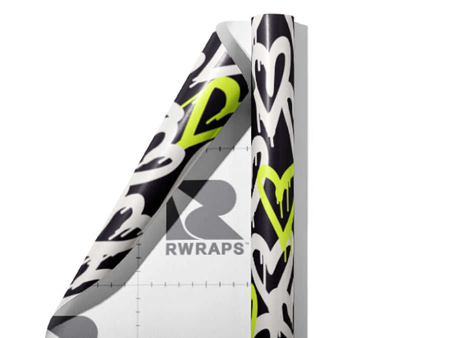 Toxic Health Graffiti Wrap Film Sheets~Rwraps Series 914 Toxic Health Graffiti Scrolled Sheet~4