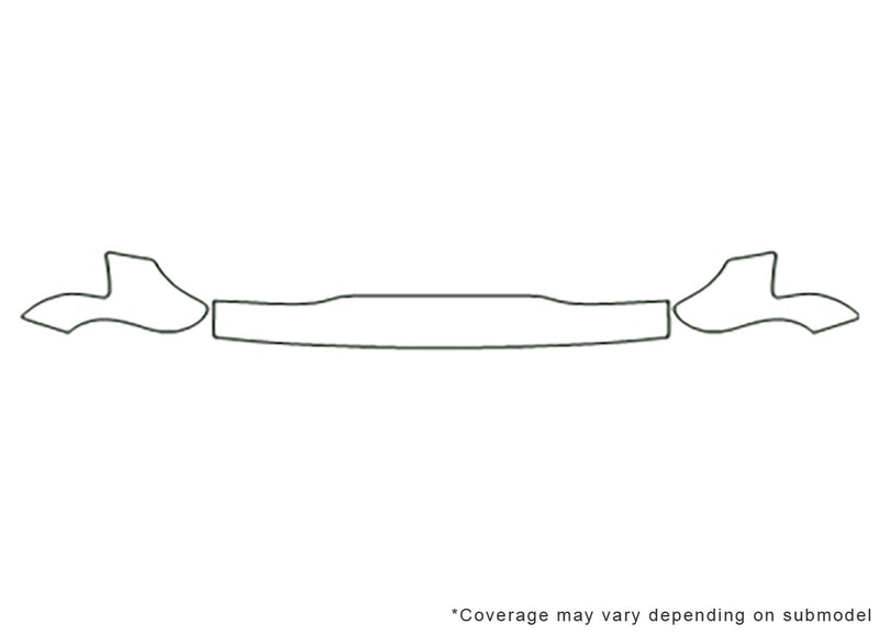 4runner 3M Clear Bra Hood Precut PPF Diagram