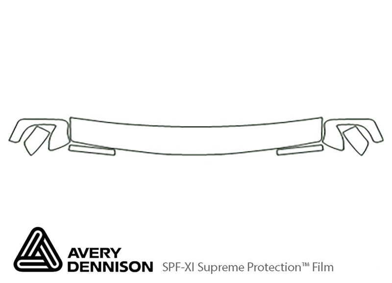 4runner Avery Dennison Clear Bra Hood Precut PPF Diagram