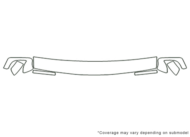 4runner 3M Clear Bra Hood Precut PPF Diagram
