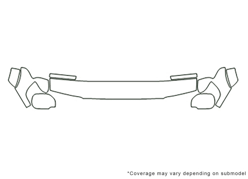 4runner 3M Clear Bra Hood Precut PPF Diagram