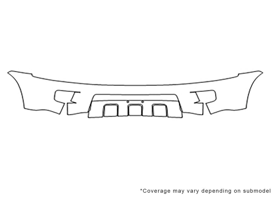 4runner 3M Clear Bra Bumper Precut PPF Diagram