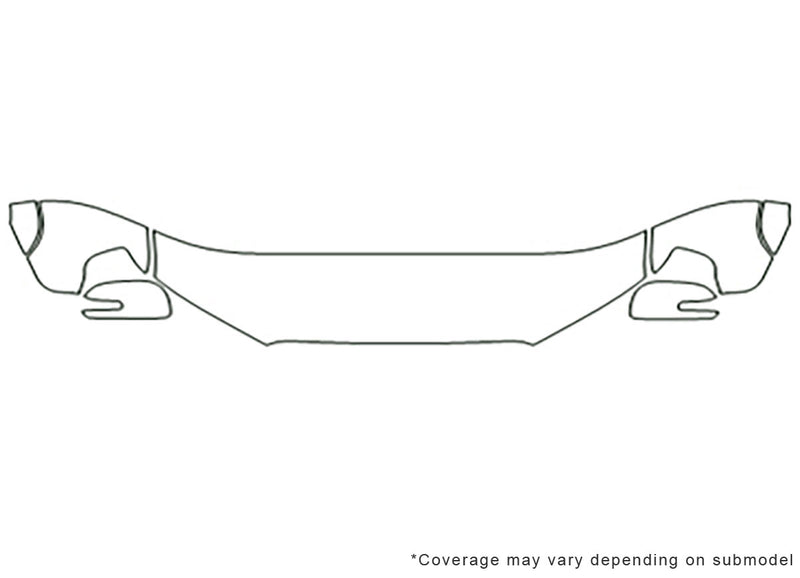 4runner Avery Dennison Clear Bra Hood Precut PPF Diagram
