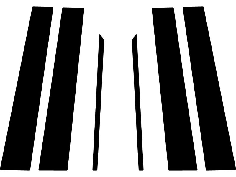 toyota 4runner 2010-2023 Carbon Fiber Pillar Trim Diagram