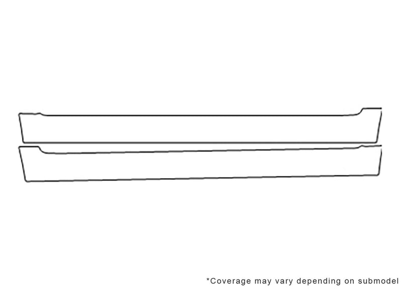 4runner 3M Clear Bra Door Cup Precut PPF Diagram