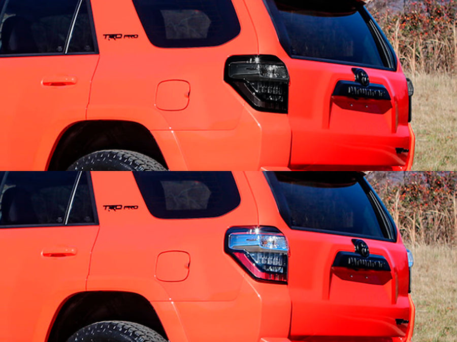 4runner Before and After Smoked Taillights